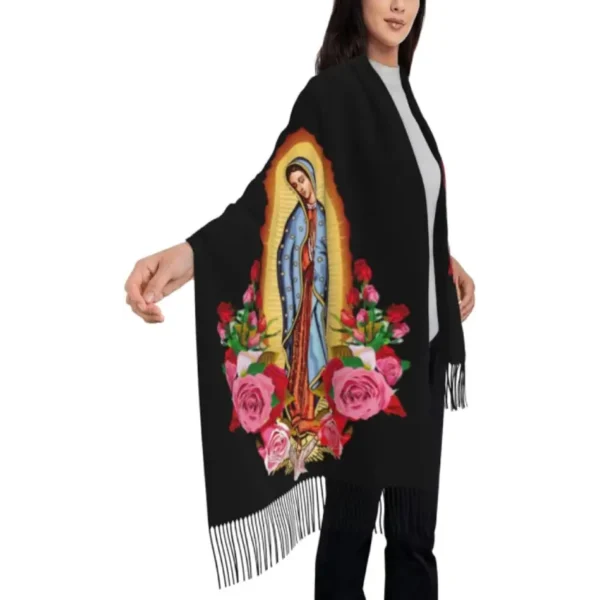 Shawls and Wraps for Women Virgen De Guadalupe Gifts Soft Warm Blanket Scarf for Evening Dresses