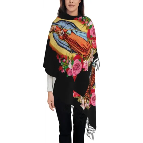 Shawls and Wraps for Women Virgen De Guadalupe Gifts Soft Warm Blanket Scarf for Evening Dresses