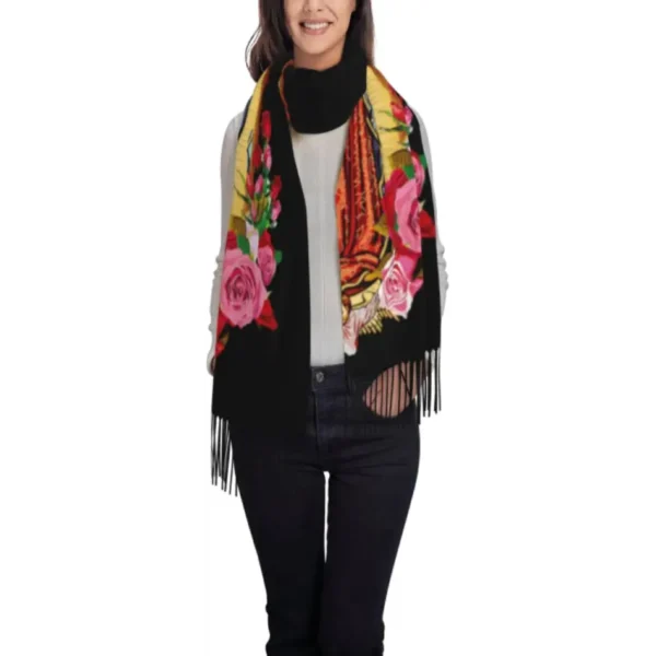 Chales y Mantones para Mujeres – Regalos de la Virgen de Guadalupe, Bufanda Manta Suave y Cálida para Vestidos de Noche - Image 6