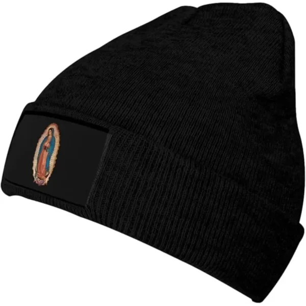 Virgin Mary Our Lady of Guadalupe Beanie Men's Woman's Knit Hat Knit Hat Soft Slouchy Warm Beanies Hat