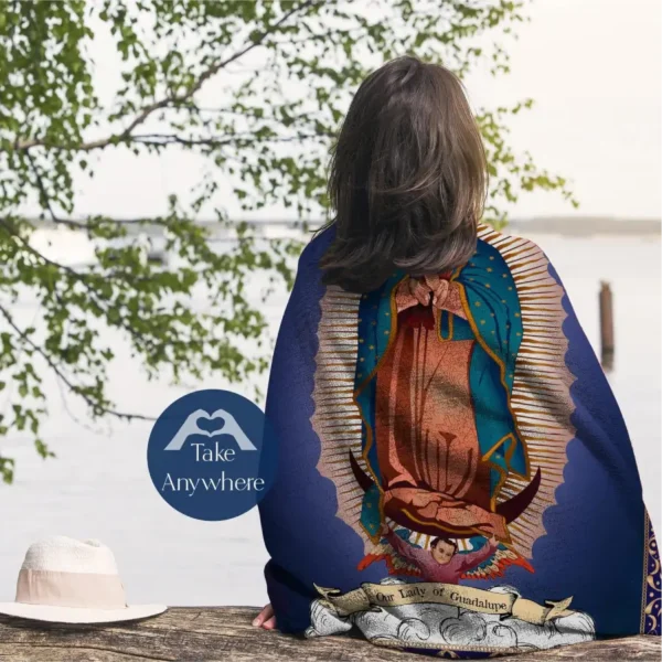 Manta de la Virgen de Guadalupe para Adultos - 150x200 cm - Image 3