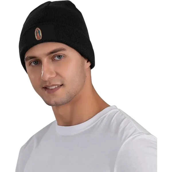 Gorro de Invierno de la Virgen de Guadalupe - Beanie Unisex (100% Acrílico) - Image 5