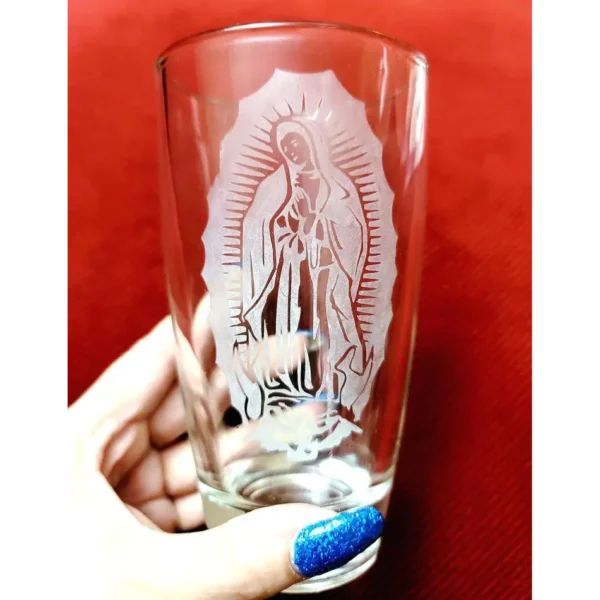 Vaso Grabado Virgen de Guadalupe - Personalizable con Nombre - Image 2