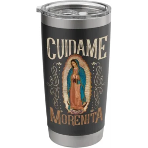 Virgen de Guadalupe. Cuídame Morenita, vintage design Stainless Steel Insulated Tumbler