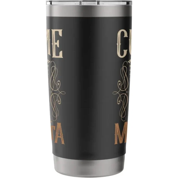 Térmico Virgen de Guadalupe "Cuídame Morenita" - 20 oz Negro - Image 2