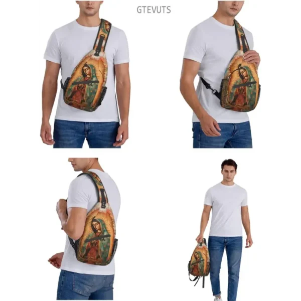 Mochila Cruzada Virgen de Guadalupe - Unisex Multifuncional - Image 3