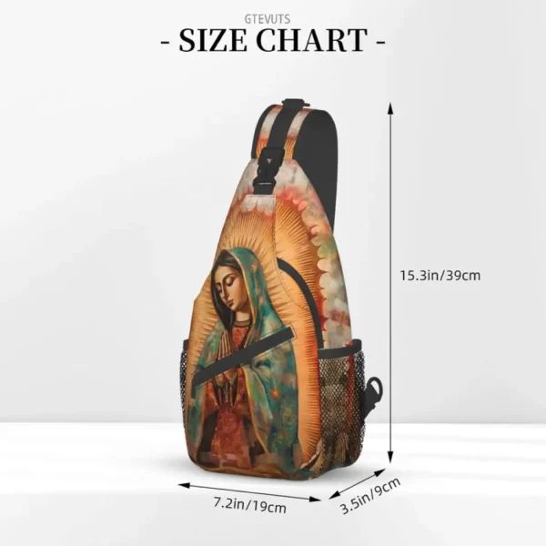Mochila Cruzada Virgen de Guadalupe - Unisex Multifuncional - Image 6