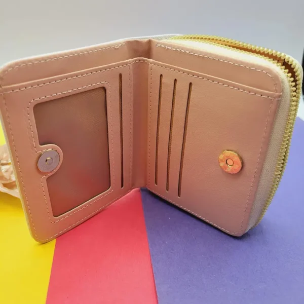 Cartera Mini de la Virgen de Guadalupe – Plegable con Cremallera y Detalles en Borlas - Image 5