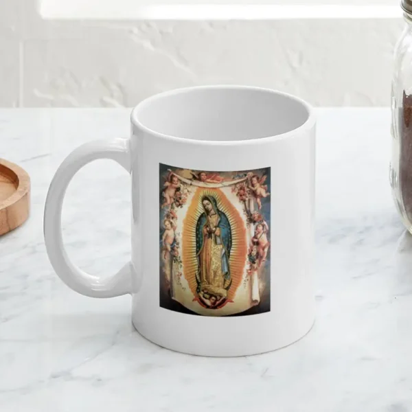 CafePress Our Lady Guadalupe With Angel Mug 11 oz (325 ml) Ceramic Coffee Mug