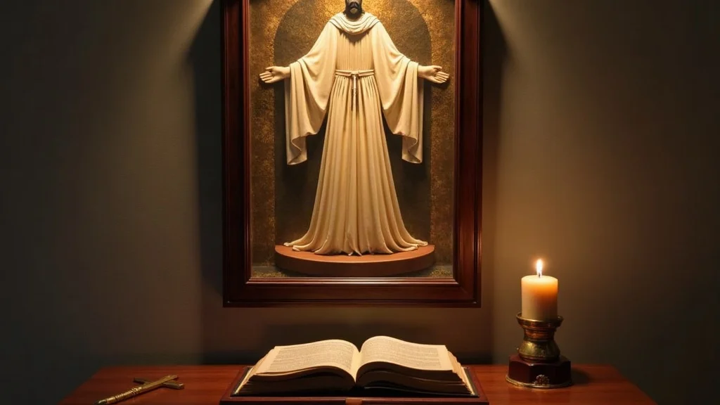 The Mystery and Science of the Tilma of Guadalupe: Microscopic Eyes, Pigments & Durability - Altar Setting