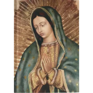 Our Lady of Guadalupe Hardcover Notebook with Prayer on The Back, Pocket Sized Daily Devotional Notebooks, Religious Gifts for Catholic Men and Women, 60 Pages, 6.25 x 4.5 Inches