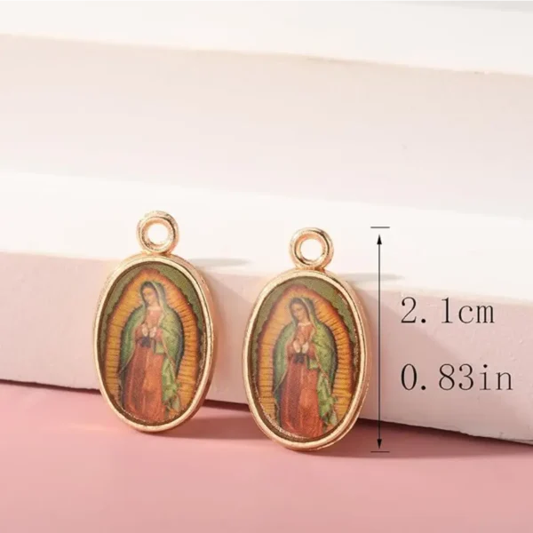 40 Dijes de la Virgen de Guadalupe para Joyería DIY - Collares, Pulseras y Más - Image 2