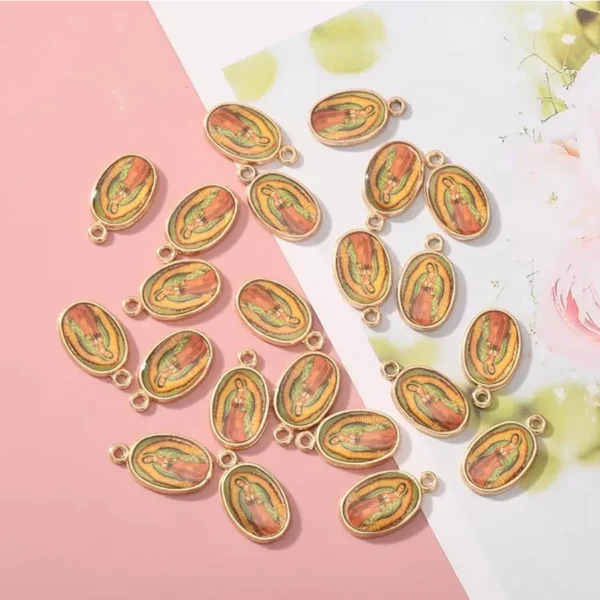 40 Dijes de la Virgen de Guadalupe para Joyería DIY - Collares, Pulseras y Más - Image 4
