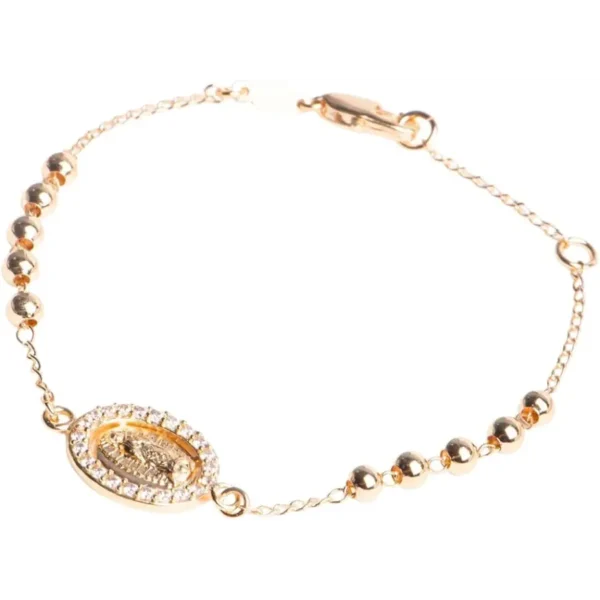 Pulsera Virgen de Guadalupe en Oro Laminado 14K - Joyería Religiosa Mexicana - Image 5