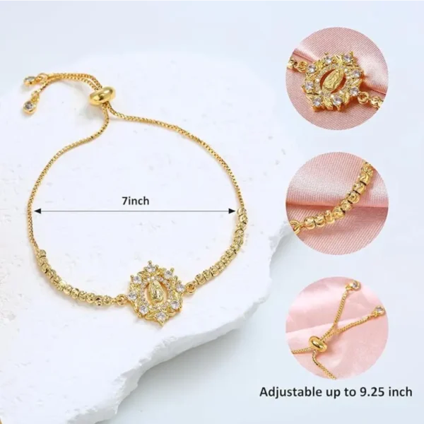 Pulsera Virgen de Guadalupe - Joyería Devocional en Baño de Oro - Image 2
