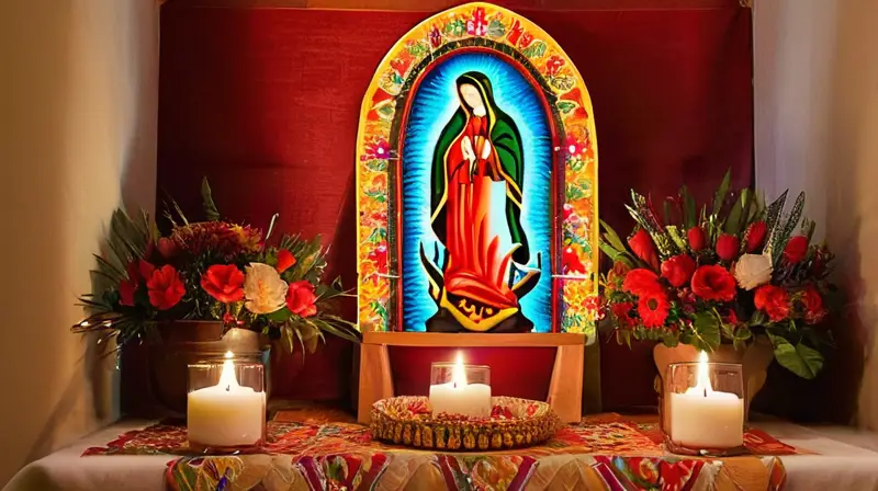 Altar vibrante con luces