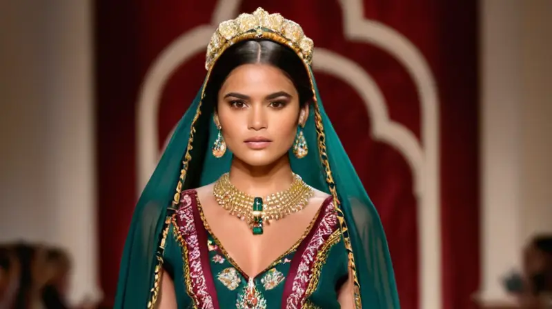 Desfile de moda inspirado en la Virgen