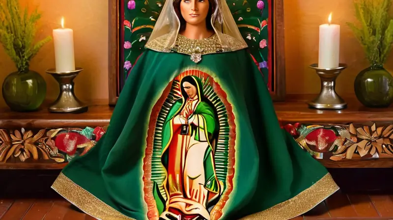 Virgen de Guadalupe en un ambiente sereno