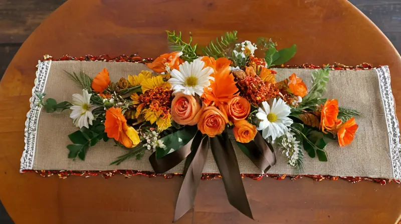 Arreglo floral vibrante y abundante en colores