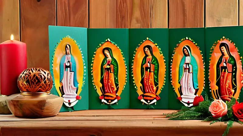 Banderines coloridos rinden homenaje a la Virgen