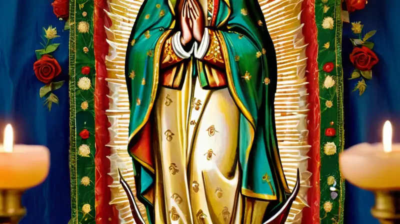 La Virgen de Guadalupe irradia serenidad y devoción