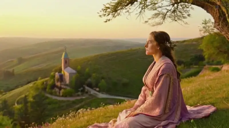 Amanecer sereno, espiritualidad en un paisaje