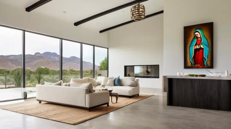 Espacio iluminado y sereno, minimalista y reverente