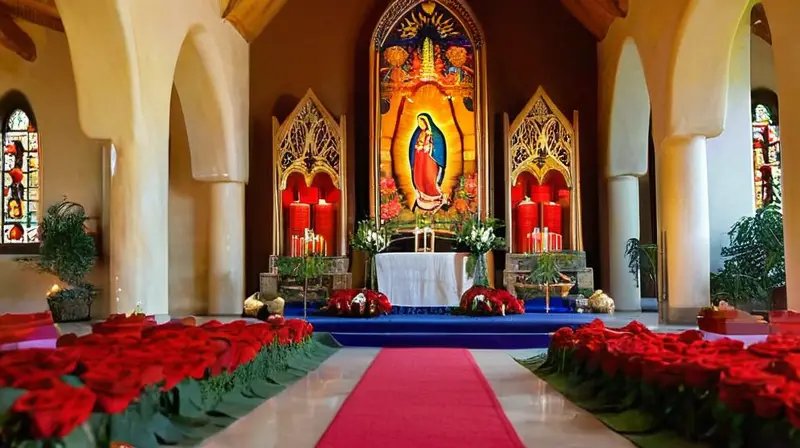 Altar vibrante con devoción y espiritualidad