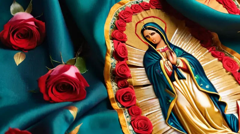 Virgen de Guadalupe en sublime y vibrante imagen