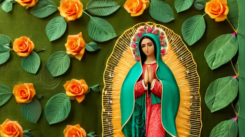 La Virgen de Guadalupe irradia serenidad y belleza