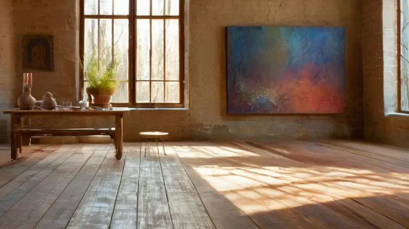 Estudio artístico lleno de luz y espiritualidad