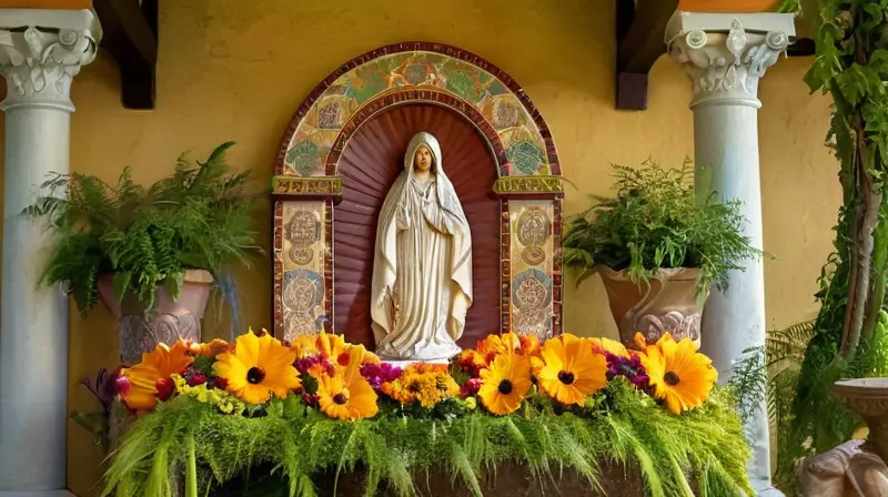 Santuario colorido y reverente