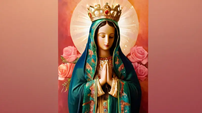 Virgen de Guadalupe en serena y hermosa representación