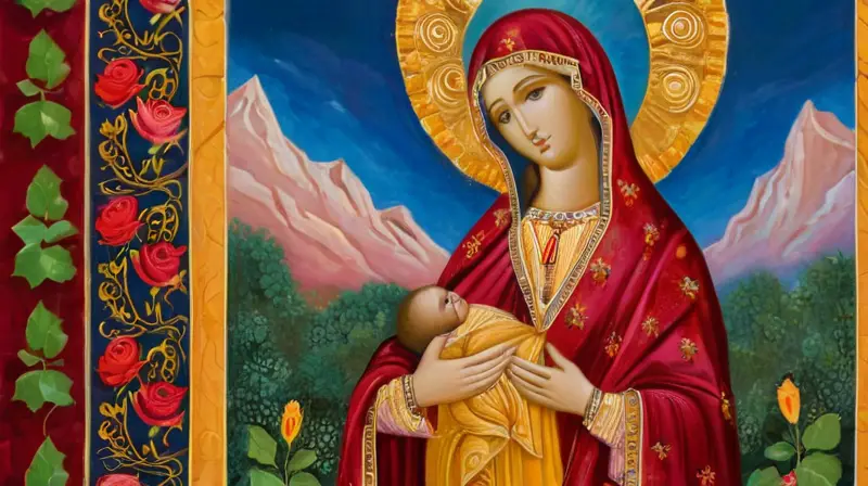 Colores vibrantes y detalles realistas en la Virgen