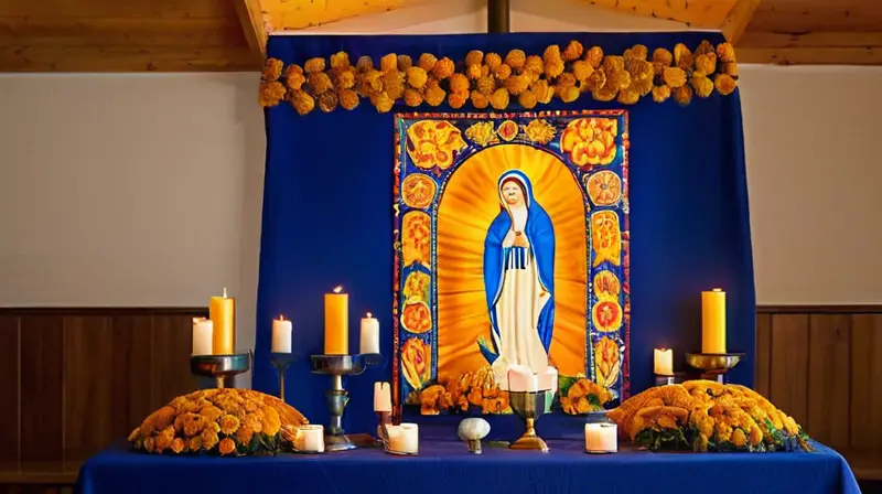 Altar vibrante de devoción y tradición cultural