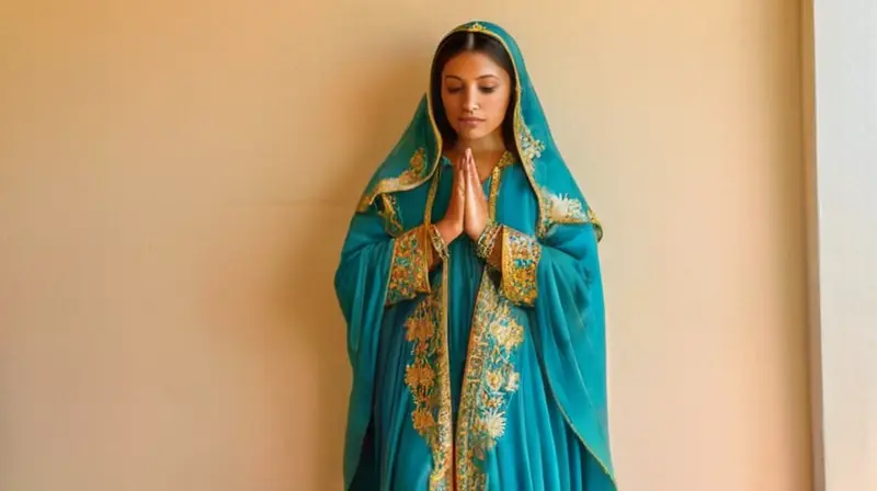 Imagen vibrante de la Virgen de Guadalupe