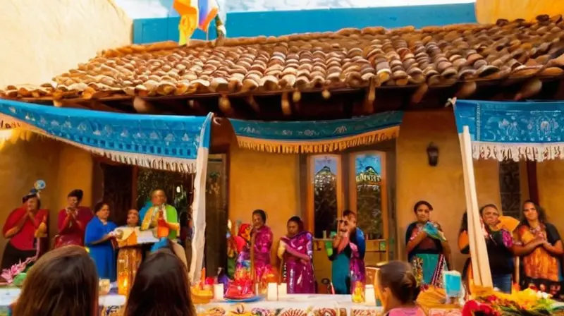 Fiesta colorida llena de alegría y tradición