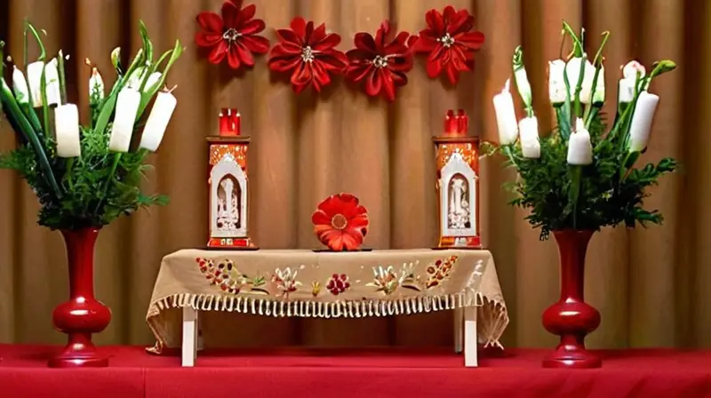 Ambiente sagrado de paz y devoción