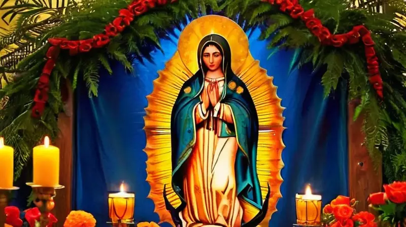 Escena serena de devoción y belleza