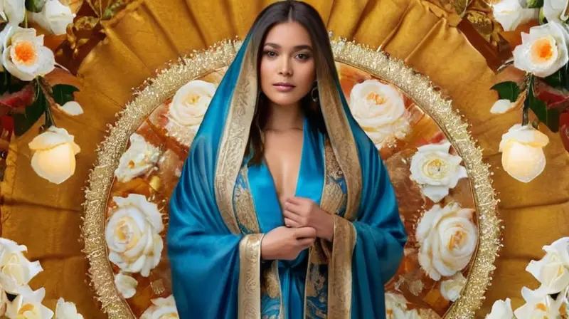 Cloak azul y dorado