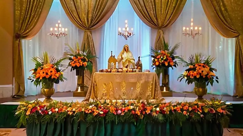 Ambiente elegante y acogedor con flores y luz